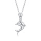 Chinese jewelry platinum pendant for women PT950 platinum dolphin pendant as a New Year, Valentine's Day and birthday gift for girlfriend and wife, about 1.02 grams without chain