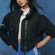 阿迪达斯（adidas）三叶草外套女装秋季新款健身运动服立领防风休闲夹克IB7374 IB7374黑色 XS