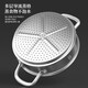 Combach steamer 304 stainless steel steamer large capacity soup pot cooking pot three-layer steel deepened porridge pot double-eared small steamer Combach multi-purpose soup steamer 22cm