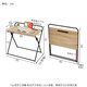 Shufusi foldable desk bedside computer table home student study table adult simple office writing table folding table M size 80x48cm teak color (no installation required)