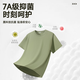 Huili high-end linseed short-sleeved men's casual cool summer 7A antibacterial anti-mite breathable top loose large size T-shirt linseed (h texture brand breast mark) 2XL (weight 160-180Jin [Jin equals 0.5 kg])