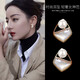 QPQK 100% Freshwater Pearl Earrings 2025 New Hot Style Light Luxury High-Quality Temperament Earrings Women's Niche Earrings Freshwater Pearl Earrings 6mm