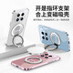 
Popular Cent (MSMF) Pearl Snake Huawei mobile phone case with magnetic swivel bracket integrated fulcrum shell ring buckle MagSafe wireless charging snake year limited luxury suitable for men and women shell [Xinghe Silver] Pearl Snake-ZBL3886G hole position Huawei Mate70Pro