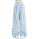 Ove Blue Plaid Pantal