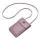 Yunfan Touchscreen Real Leder Mobiltelefon Tasche Mini Damen Crossbody Tasche Neue transparente Top -Layer -Brustwarzen kleine Leder -Mobiltelefontasche Weiche Leder 3519 Wein rot
