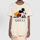 Gucci (GUCCI) Love Parade FW22 letter round neck short sleeves drop shoulder sleeve T-shirt New Year’s Day gift for girlfriend, off-white 492347-XJB7W-9756 XXS