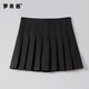 Luo Meijiang pleated skirt for women spring and autumn short skirt jk uniform small skirt college style high waist fashion a line skirt for small people black regular style (anti-wrinkle suit fabric) M recommended 95-105Jin Jin equals 0.5 kg
