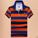 MASTER POLO gestreiftes Kurzarm-Poloshirt für Herren Sommer dünnes Paul T-Shirt offizielle Marke Luxus Casual Business mittleres Alter 3882 weiß gestreift 2XL