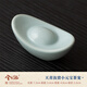 Xi Yuanji Ru kiln gold ingot tea pet small ornaments boutique opening can be used to raise creative tea toys high-end retro tea sets and tea ceremony accessories Tianqing Ru kiln small ingot tea pet