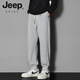 JEEP SPIRIT2025春秋季新款潮牌宽松直筒阔腿卫裤男款运动休闲百搭长裤子男 长款 826 黑色 (90-115) M