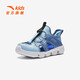 ANTA Children's Sports Sandals Boys' Shoes 2026 Summer New Product Mesh River Tracing Baotou One-Step Wading Beach Shoes Waterfall Blue/Era Blue-3 28
