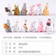 Japón y América New Lindo Simulación Adornos de conejo Mini Animal Modelo Doll Cartoon Micro Paisajismo Suculento Figura de muñeca Caja de regalo Conjunto de conejo Lindo Conjunto de conejo