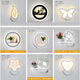 Wall lamp bedside simple modern bedroom creative LED personalized living room stair aisle decoration Chinese wall lamps heart-shaped style