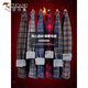 Woodpecker Warm Long Sleeve Plaid Shirt Men's 2025 Autumn and Winter Plus Velvet Thickened Casual Middle-aged and Elderly Dad Jacket 1XM21/9909 Dark Blue Yellow Stripe XL