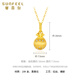 Safir birthday gift 18K gold enamel pendant female brushed lucky bag girlfriend birthday gift K yellow single pendant