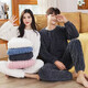 Thick and warm, skin-friendly and comfortable coral velvet pajama set, purple, one size fits all, 80-140Jin Jin equals 0.5kg