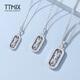 TTMIX platinum pendant for men, temperament and fashion, pt950 platinum pendant for women, rotatable design, small size 4.7-4.9g, width 9.5mm