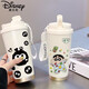 Disney (Disney) Katie Katze süße Kaffeetasse Student Thermal Tasse große Kapazität 316 Keramik Edelstahl Wassertasse Neue Frauen Keramik Innere Bottom-CKY653 English Katie Cat + Lanyard