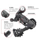 Xianxiang is suitable for jeep bicycle transmission brake integrated handlebar mountain bike accessories, gear shifting rear derailleur, mobile phone holder + charging tail light, universal strap type