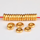 DL 1998 Fat Donglai same style bracelet gold spacer ancient gold small spacer 925 silver gold plated spacer DIY bracelet cultural toy spacer beads diameter 5mm thick 1mm hole 1.5mm/thin style