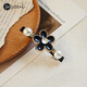 SO SOUL ponytail clip headwear half-tied hair clip small hair volume small hair clip female back of the head one-word clip spring clip horizontal clip black