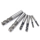Shanggong Pack of 10 Coarse Tooth Straight Shank End Mills 3 Flutes 5mm HSS High Speed Steel Milling Tools