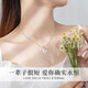 Zhou Baifu pure silver four-leaf clover necklace for women 2025 new light luxury pendant commemorative birthday gift for girlfriend