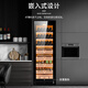 CIGARLOONG CL-188C1 cigar cabinet, precise constant temperature and humidity, water ion ammonia removal, cedar wood liner, WiFi intelligent control, household compressor, air-cooled, frost-free, nourishing, smart cigar humidifier, wood grain red cedar wood cigar red wine model, WiFi + purified ammonia + constant temperature and humidity
