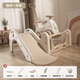 Lizhi children's one-year-old slide trampoline rocking horse baby toy one-year-old baby bouncer anti-fall Trojan horse guardrail newly upgraded slide rocking horse + trampoline + stroller + mat