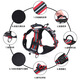 Jiahuide Dog Leash Vest Style Dog Walking Rope Shiba Inu Corgi Explosion-proof Harness Harness Small and Medium Dog Chain Colorful Black Harness + 2 Meter Reflective Dog Rope M Size Recommended 15-30 Jin Jin equals 0.5 kg for dogs