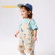 Balabala baby short-sleeved suit for boys and girls summer style overalls two-piece set 2025 fashionable 209225119203