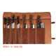Fantasy kitchen knife storage bag portable two-layer microfiber cowhide knife storage bag knife bag chef's special universal knife light brown