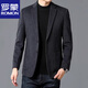 罗蒙（ROMON）羊毛西装外套男士2025年春季新款毛呢单西礼服商务休闲百搭西服男 216藏青色 M 170【90-120斤】