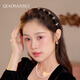 Pretty three-year-old full-diamond high-end non-slip toothed headband for women 2025 new exquisite face wash hairpin high-end headband hair accessories 23.8