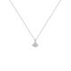 OEMG Hong Kong jewelry small skirt 18K rose gold necklace female gold PT950 platinum pendant gift for girlfriend small skirt white gold
