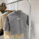 Tonghuai Boys and Girls Bottoming Shirt Plus Velvet Warm Style Top 2025 New Baby Thickened Half Turtle Collar T-Shirt Winter Korean Version One Piece Brown-655 80 (Recommended Height 70-80)