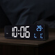 Hanse LED Desktop Uhr Wohnzimmer Deskuhr Multifunktion elektronischer digitaler Weck