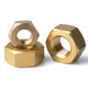 Huichengfeng copper nut hexagonal nut brass screw cap national standard M1.6M3M4M5M6M8M10M12M14M16M18M20 M8 10 pieces