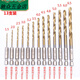An Junsheng 13 pieces twist drill set high hardness drilling iron stainless steel twist drill bits for drilling steel hexagonal handle 13 pieces #last*day first lost 1000 pieces and left the last 299 pieces