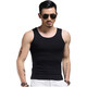 Thousands of people new round neck men's modal vest summer ice silk breathable fitness tight hurdles sleeveless black-polyester vest XL