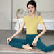 Shuangxiu beautiful yoga clothing set 2025 new versatile age-reducing short-sleeved professional Pilates sports and fitness clothing Tsingtao pear short-sleeved + royal blue pants suit S (80-100)