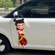Nezha: The Devil's Sea's Sea Nezha Sticker personnalisé cool et dessin animé Maulle de salle de bain Portes en verre et fenêtres Autocollant imperméable Nezha Sticker KY844-5 (avec adhésif auto-adhésif) 50 cm de haut (imperméable et protection solaire)