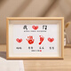 Well-known proverbs, full moon commemoration of hand and foot prints, baby's 100th birthday, hand and foot prints, family of four, family portrait, three brothers and sisters, deep love A3, our brother, younger brother + ink pad