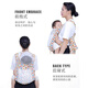 爱源美宝宝背带婴儿前后两用外出简易透气网前抱式省力抱娃神器解放双手 恐龙