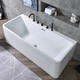 Jomoo's new 2025 acrylic seamless one-piece bathtub for home lying and four-skirt adult bathtub independent factory direct sales independent bathtub 1.5 meters
