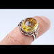 Yue'er collection-grade natural amber beeswax amber ring gold amber protozoa amber men's and women's insect amber complete and clear 3.52g insect amber ring