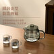KAMJOVE high borosilicate glass teapot glass liner tea water separation elegant cup 2025 new flower teapot with filter