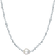 Saturday blessing broken silver pearl necklace young clavicle chain birthday gift X0513409 40+3cm