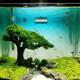 Finished fish tank landscaping Moss tree to welcome guests, pine tree-shaped Brazilian tree, deadwood, negative aquatic plants, novice package, must read before purchasing