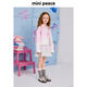 MiniPeace Peace Bird Children's Clothing Spring New Girls Denim Jacket F2BJF1278 Sweet Lilac Powder 140